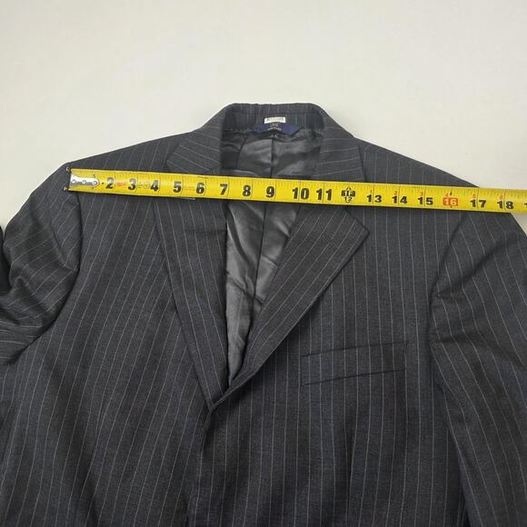 Brooks Brothers 346 Blazer Mens 42S Gray Pinstripe Wool Stretch Notch Lapel - Picture 6 of 15